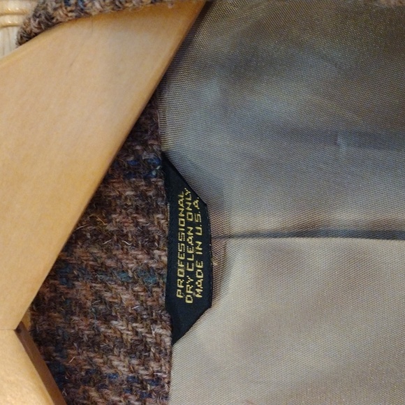 Gold Kingfisher Houndstooth Wool Blazer - Picture 2 of 8